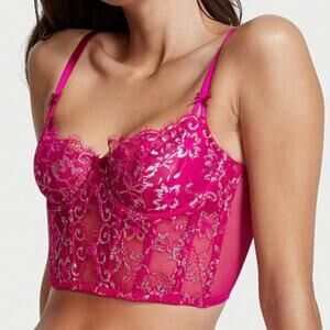 Victoria's Secret Wicked Rose Pink Wicked Allure Bra Top NWT